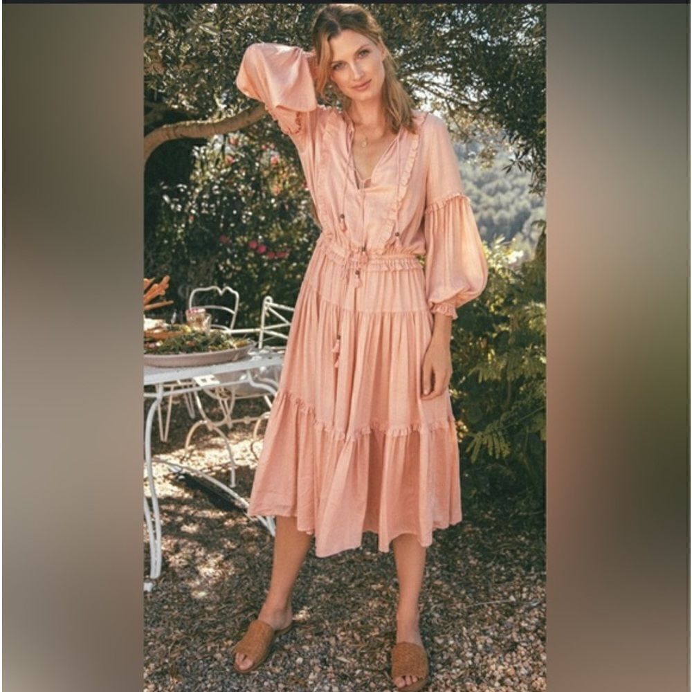 Spell & The Gypsy Collective Soiree Clementine Dress Maxi Midi XS